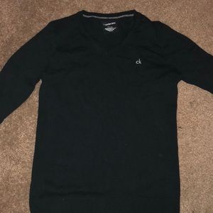 Black v neck Calvin Klein sweater